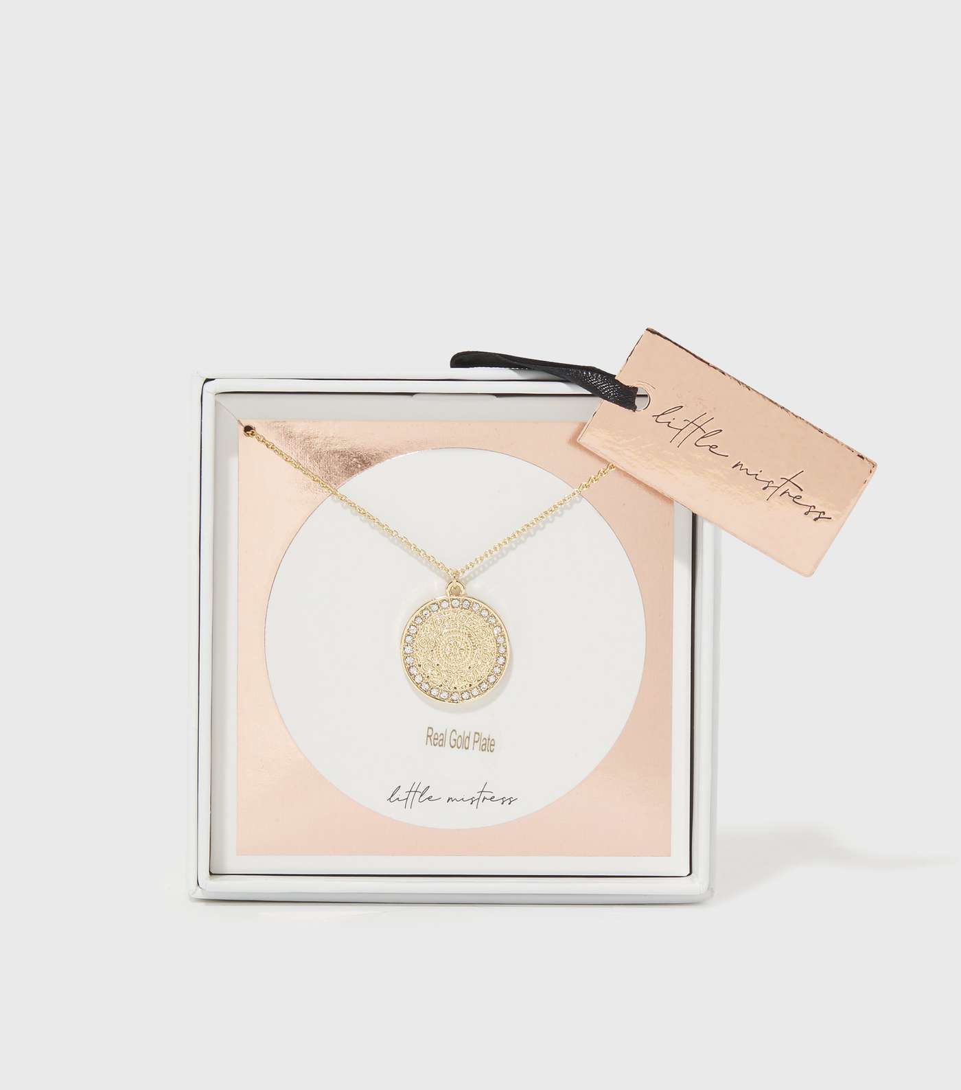 Little Mistress Gold Plated Coin Pendant Necklace
