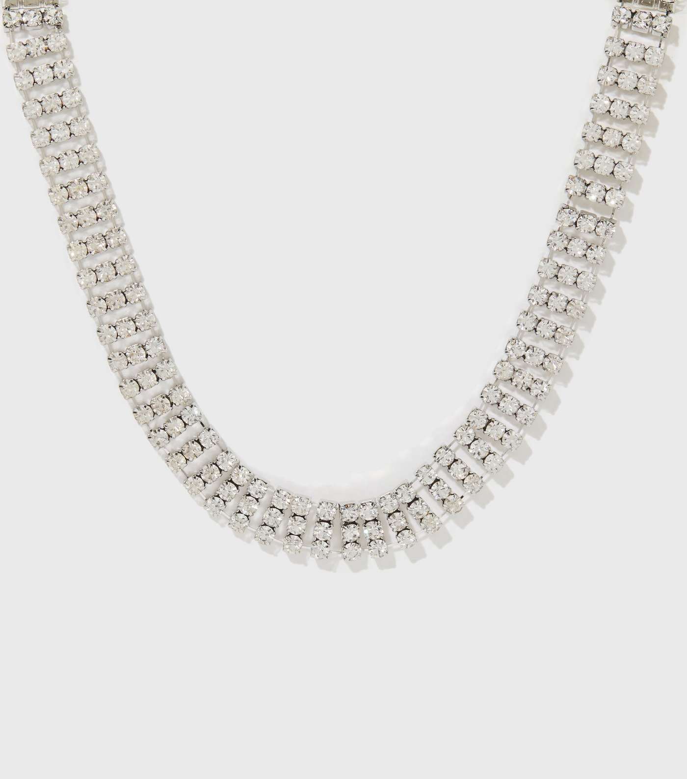 Little Mistress Silver Diamanté Necklace