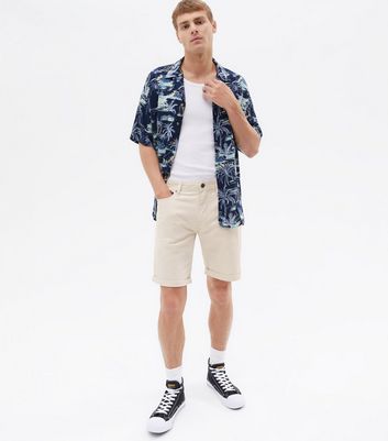 Jack \u0026 Jones Cream Chino Shorts | New Look