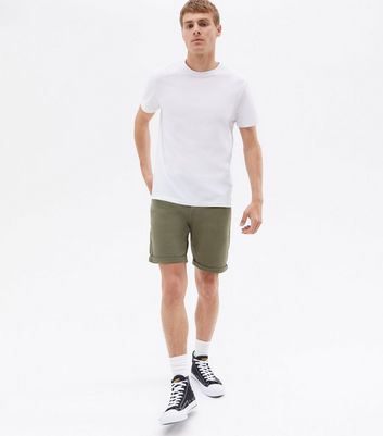 Jack \u0026 Jones Khaki Chino Shorts | New Look