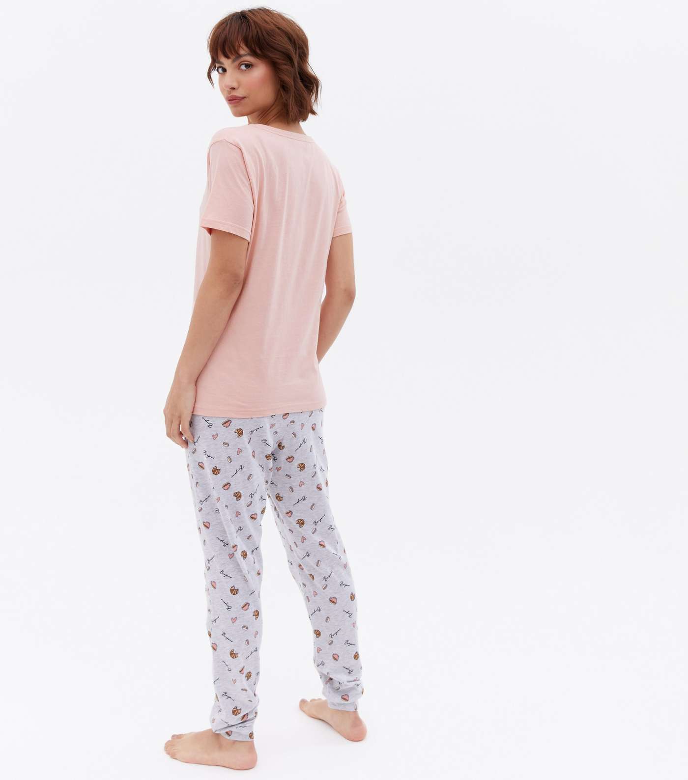 Pink Jogger Pyjama Set with Bonjour Logo Image 4