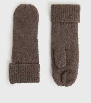 PIECES Rust Knit Mittens