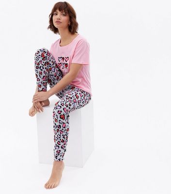 Pink Jogger Pyjama Set with Heart 
