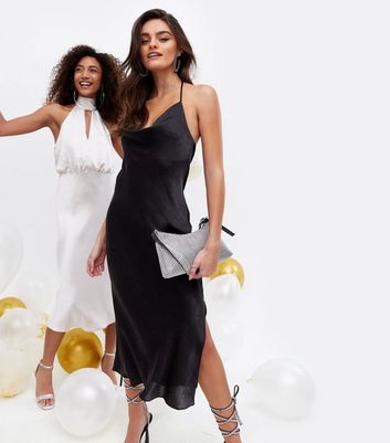 new look cowl midi dress