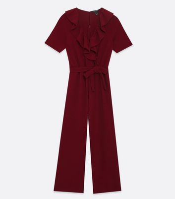 New look cheap burgundy jumpsuit