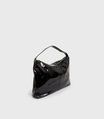 black patent shopper bolsa