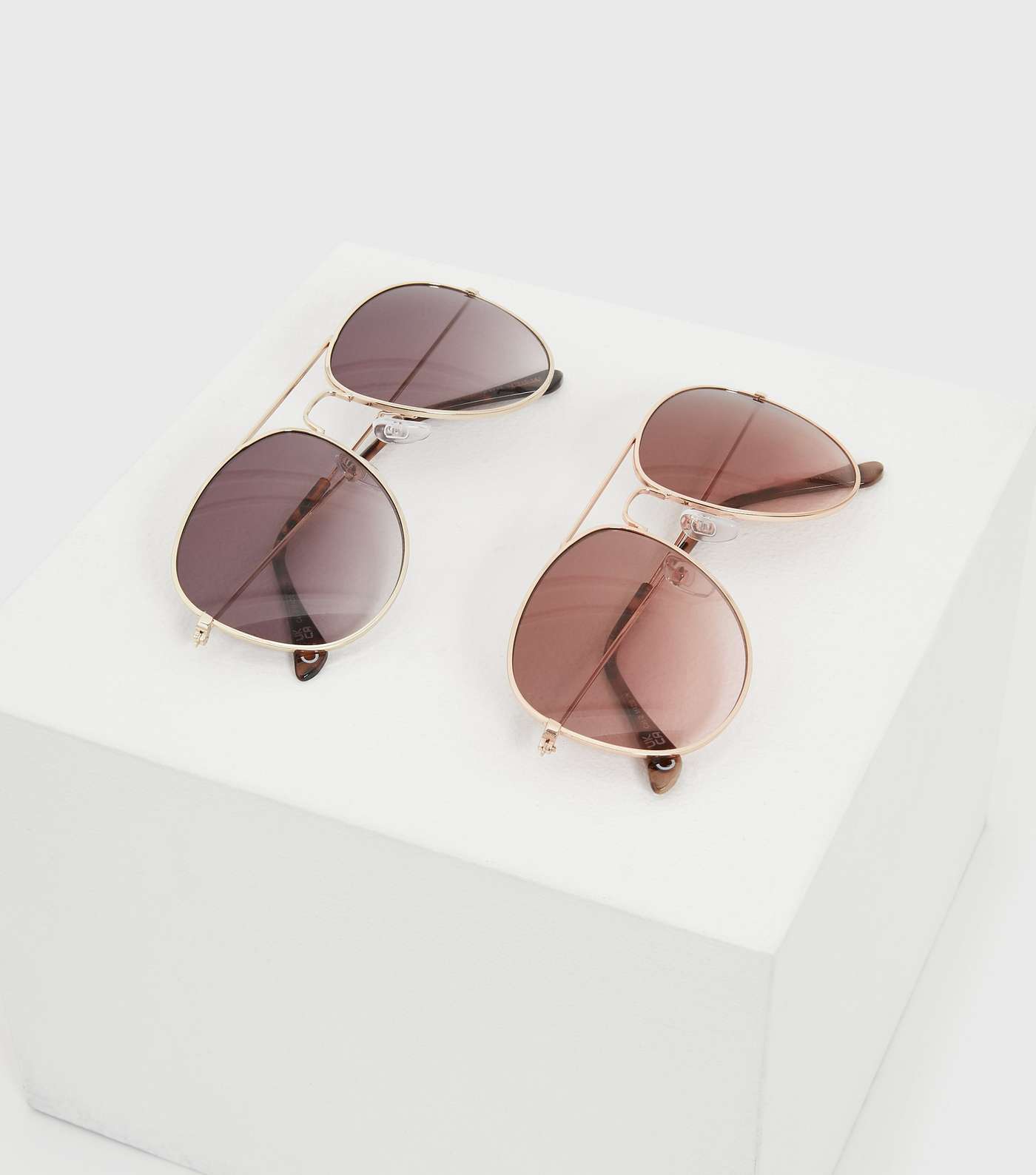 2 Pack Gold Pilot Sunglasses Image 3