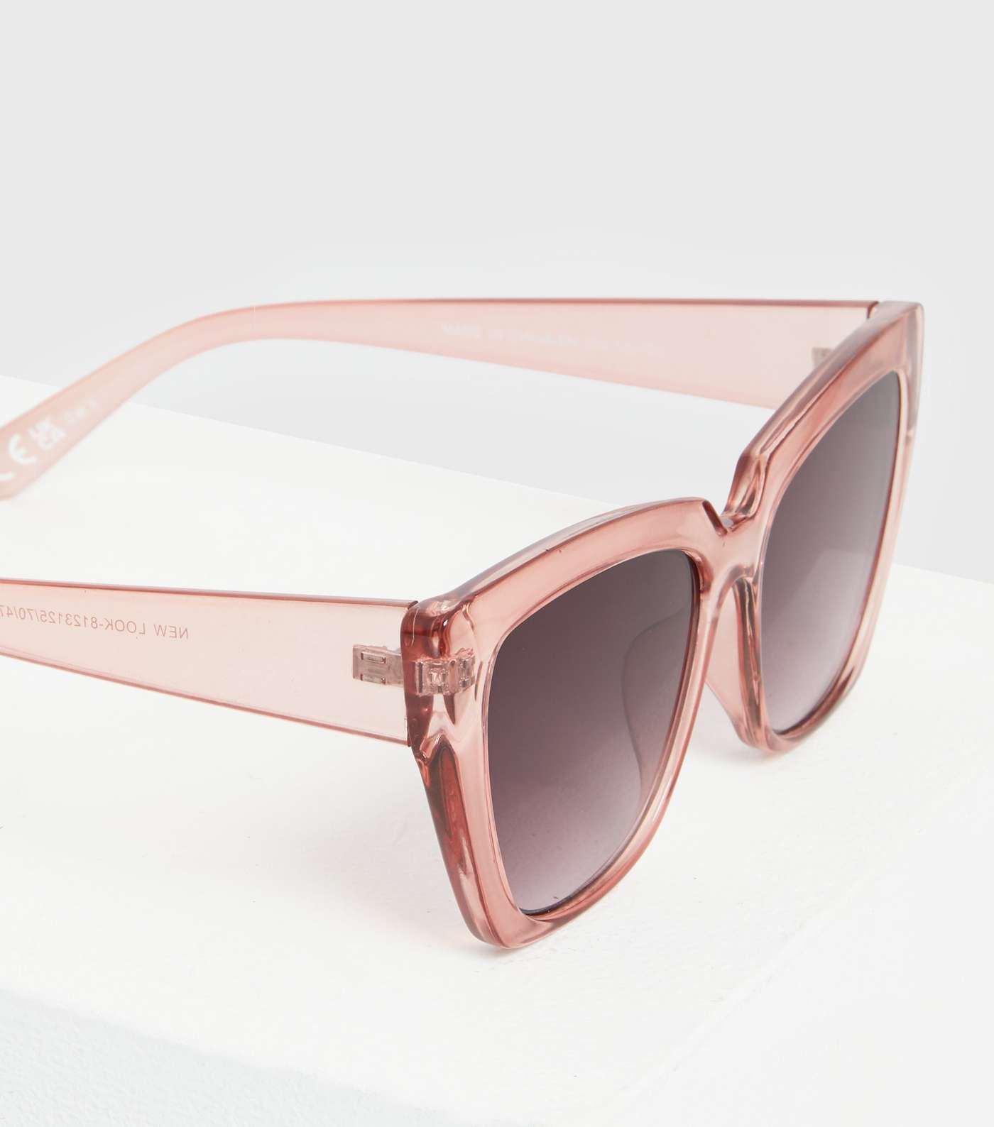 Pink Rectangle Cat Eye Sunglasses Image 3