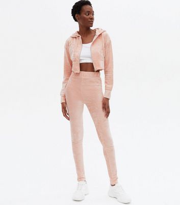 velvet crop hoodie zip up