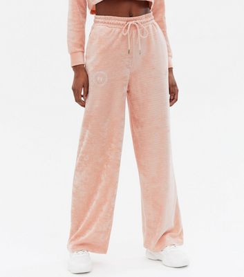 Pink velvet 2024 track pants