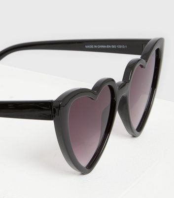 Heart cheap sunglasses black