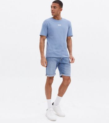 New look mens denim hot sale shorts