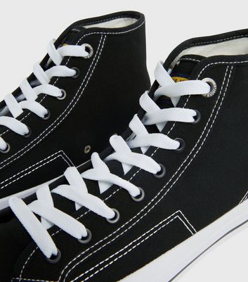 mens black canvas high tops