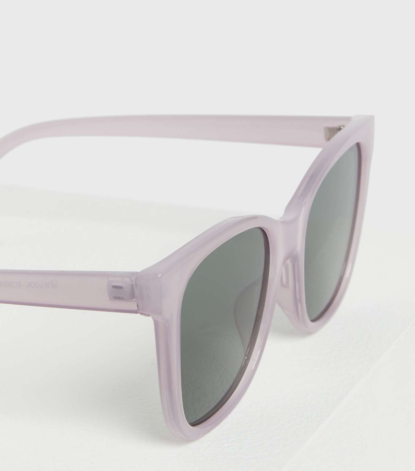 Lilac Oval Cat Eye Sunglasses Image 3