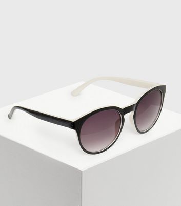 round two tone sunglasses