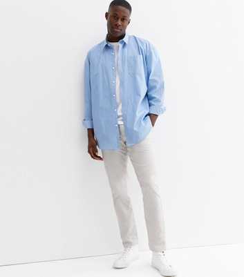 Pale Grey Slim Fit Chinos