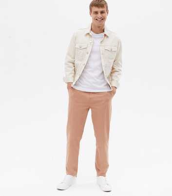 Light Brown Tapered Fit Chinos