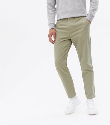 tapered khaki chinos