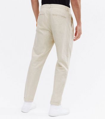 Harry Brown Wide Fit pleated smart pants in beige | ASOS