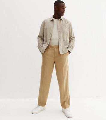 Camel Relaxed Fit Suit Trousers