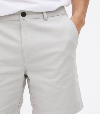 Mens light grey deals chino shorts