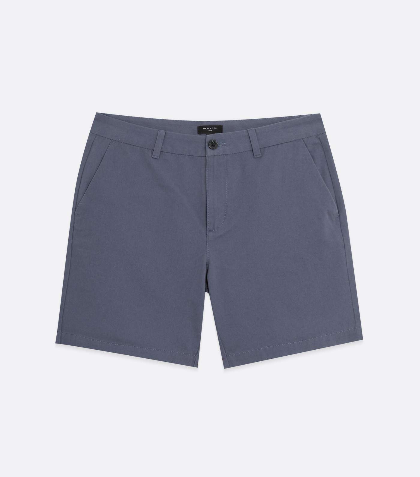Bright Blue Slim Fit Chino Shorts Image 5