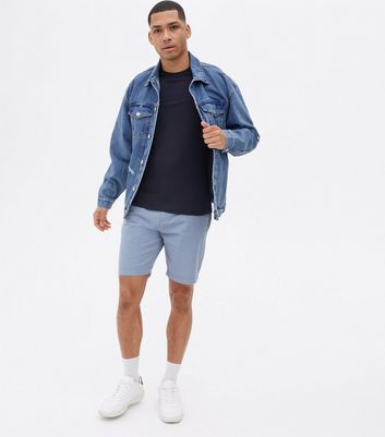 Blue Straight Fit Chino Shorts | New Look