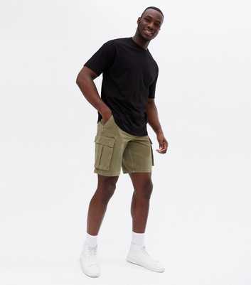Khaki Cargo Relaxed Fit Shorts