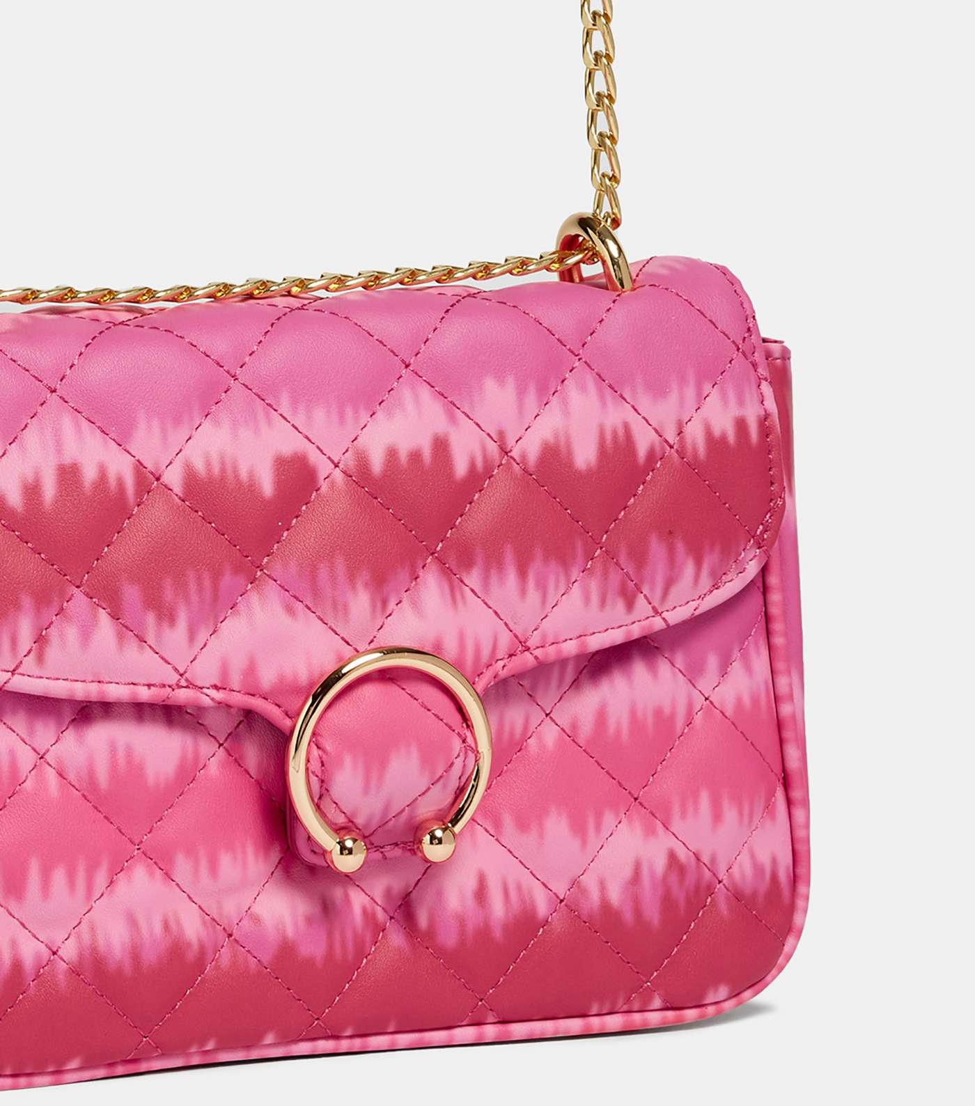 Skinnydip Pink Leather-Look Ombré Cross Body Bag Image 2