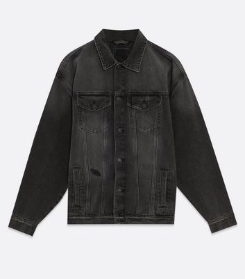 Black Wayne oversized denim jacket | Agolde | MATCHES UK