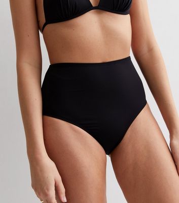 Black High Waist Bikini Bottoms | New Look