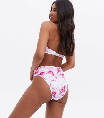 Click to view product details and reviews for Pink Tie Dye High Waist High Leg Bikini Bottoms New Look.