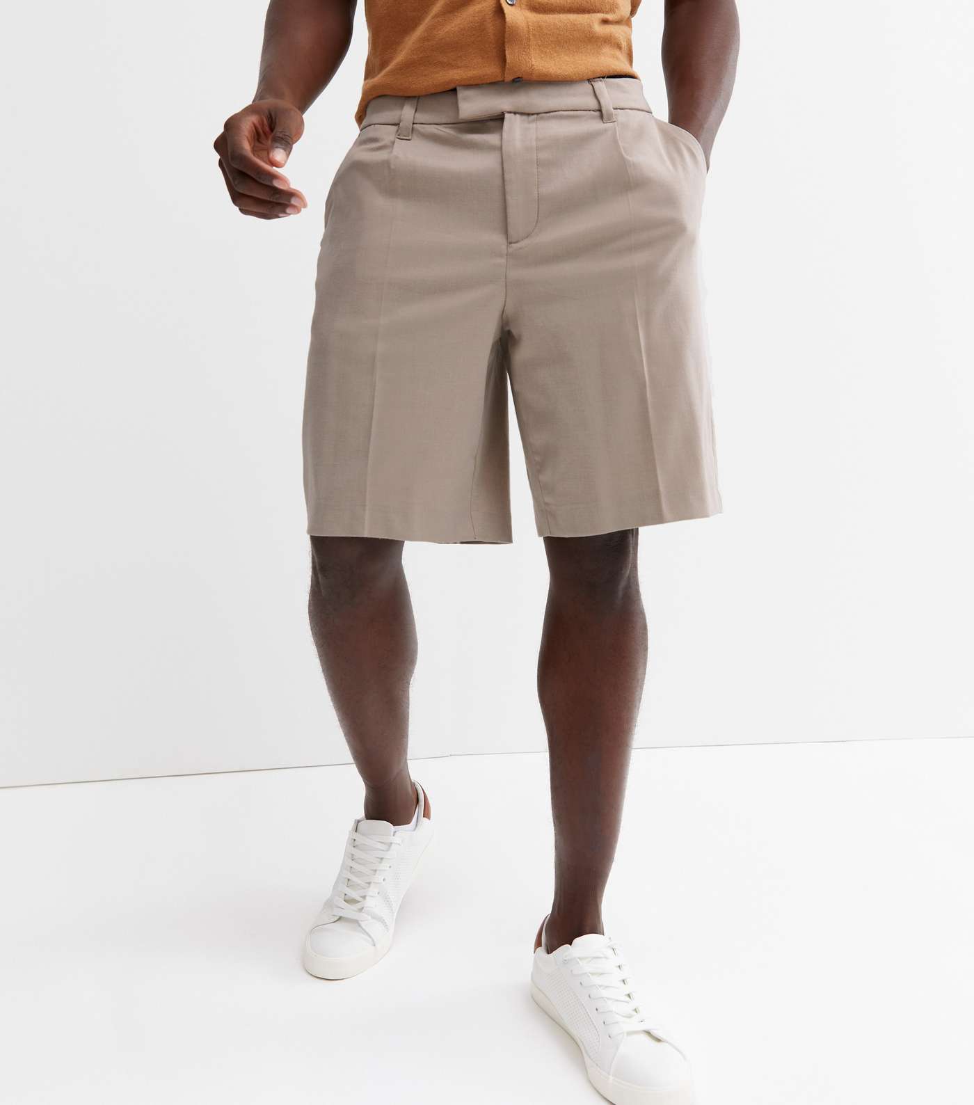 Stone Pleated Relaxed Fit Shorts Image 2