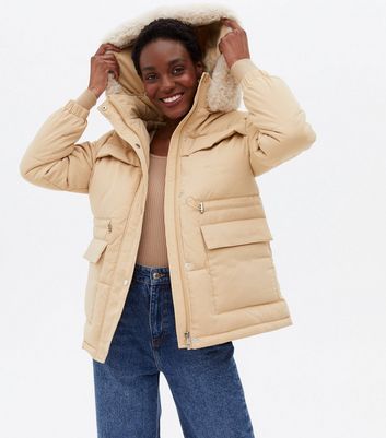 faux fur camel jacket