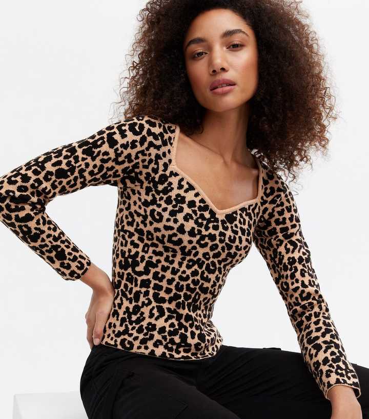 leopard print long sleeve t shirt