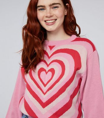 red heart jumper