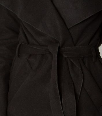 black satin duster coat