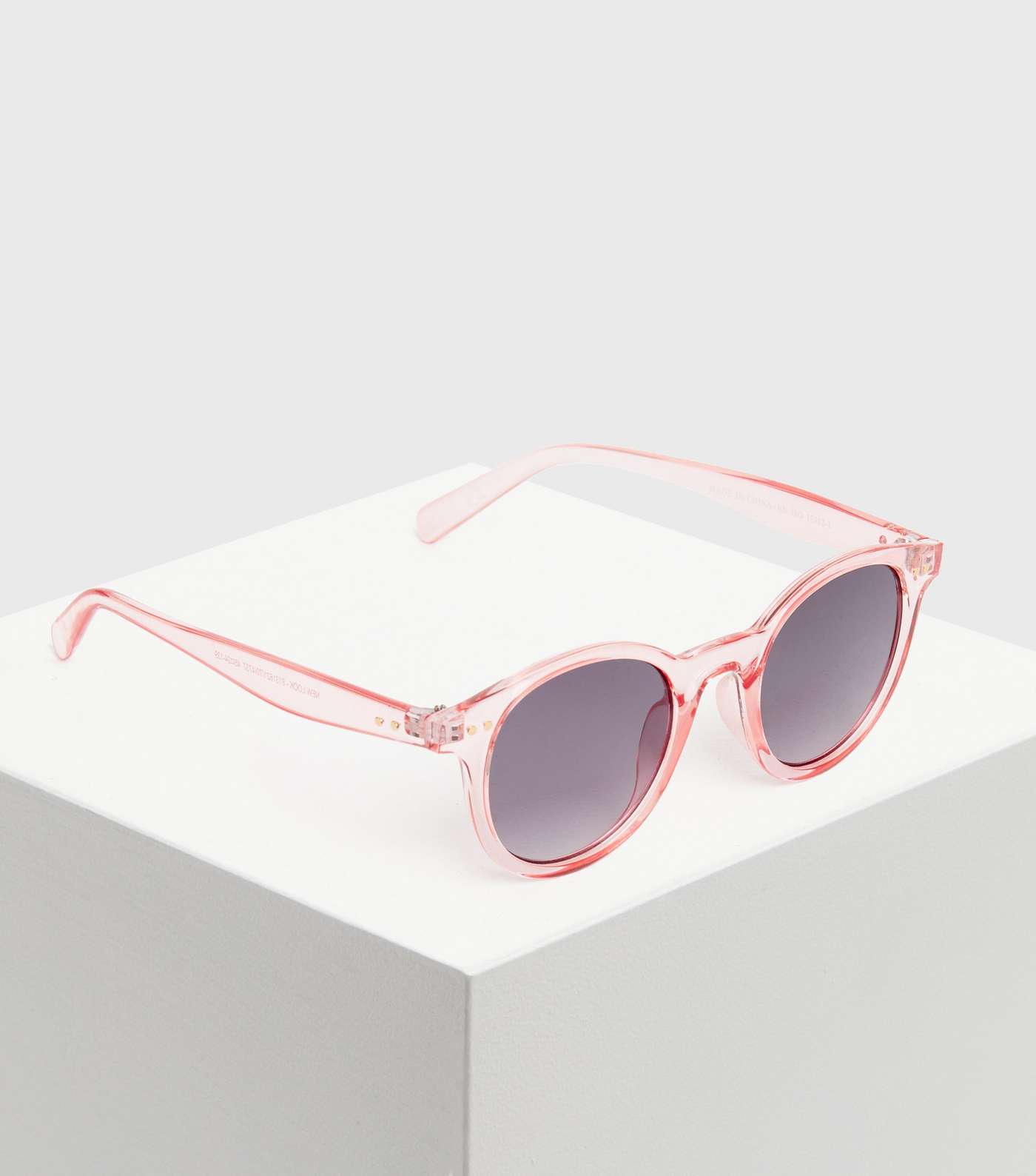 Girls Pink Round Sunglasses Image 2