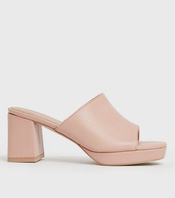 wide fit platform mules