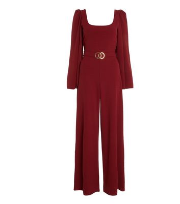 quiz burgundy jumpsuit