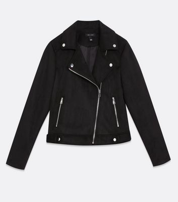 biker jacket suedette