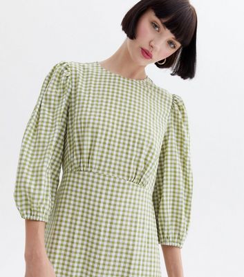 Puff Sleeve Tiered Midi Dress 