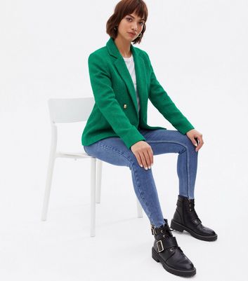 green blazer new look