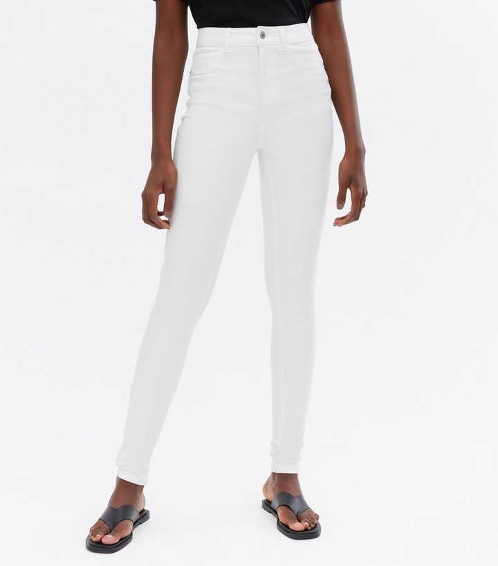 Shape White High Waist Skinny Jeans
