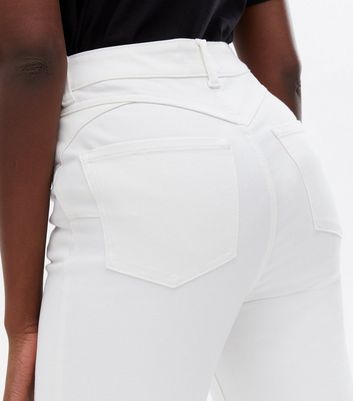 Womens white jeans store tall