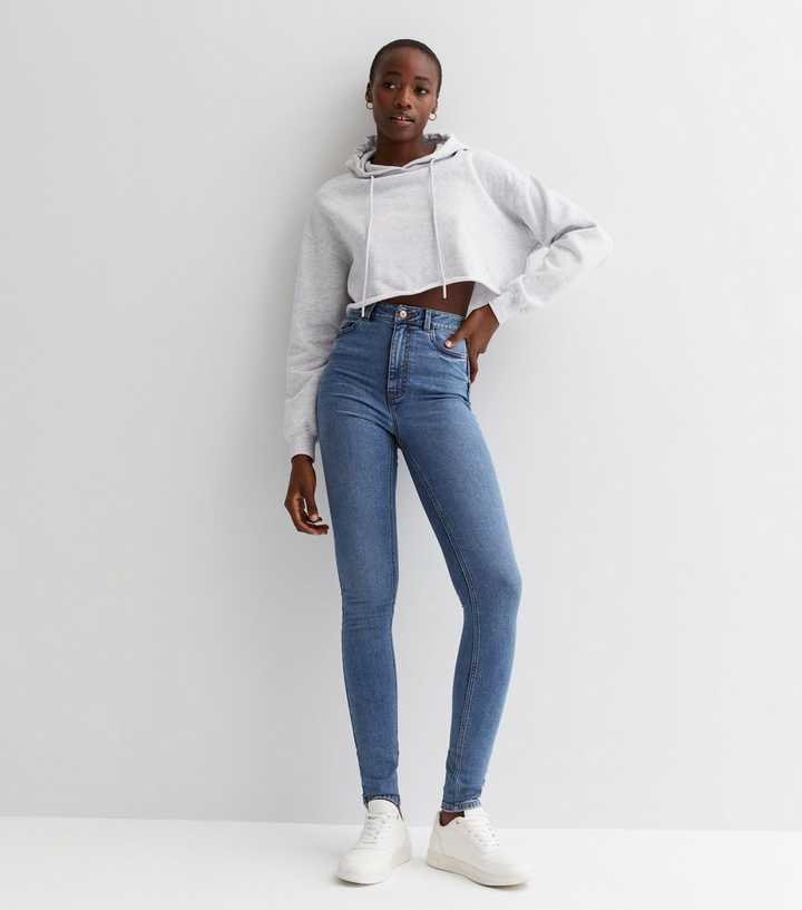 Tall Blue Lift & Shape Jenna Skinny Jeans | Look
