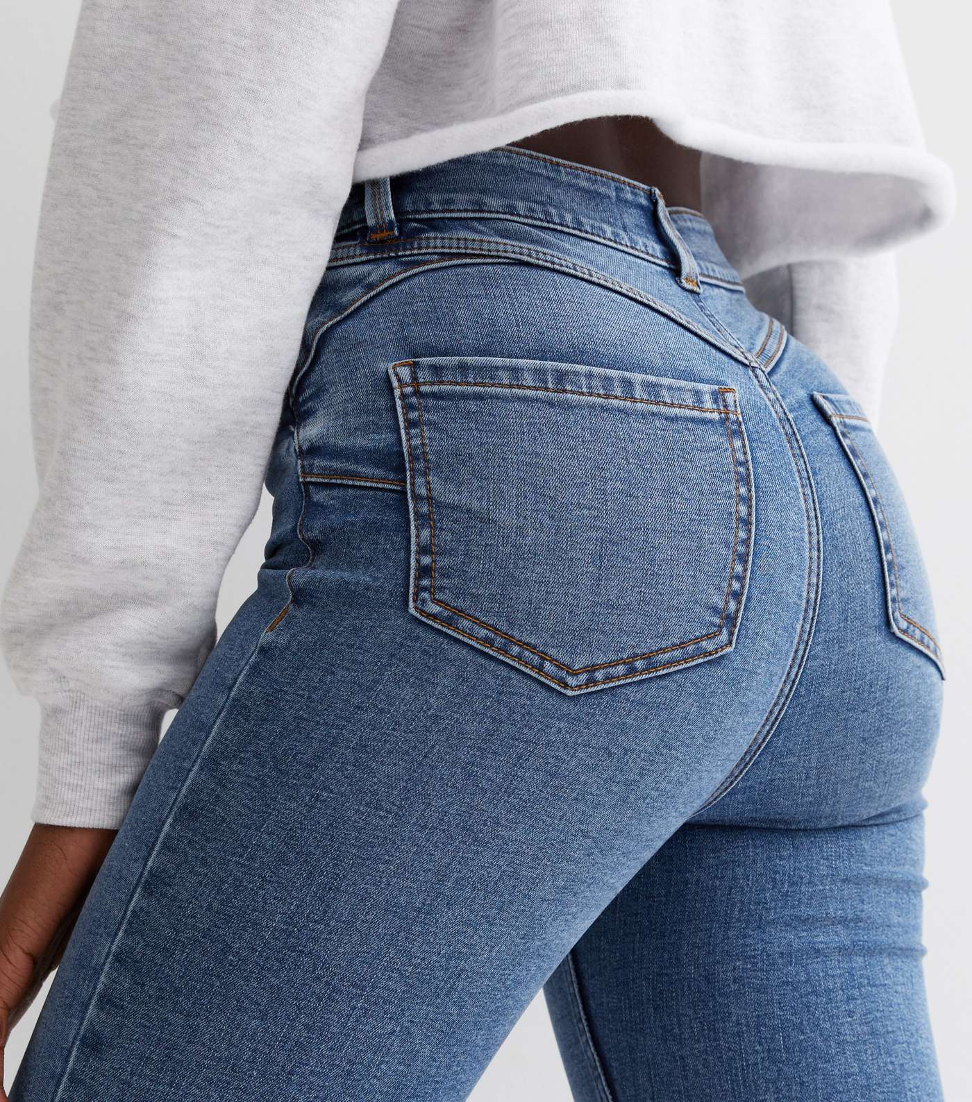 Tall Blue Lift & Shape Jenna Skinny Jeans Image 3