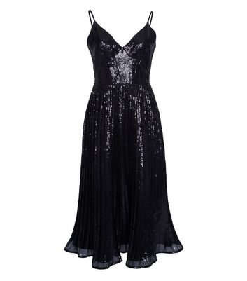 sequence black dress
