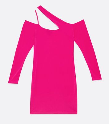 One Shoulder Mini Bodycon Dress 