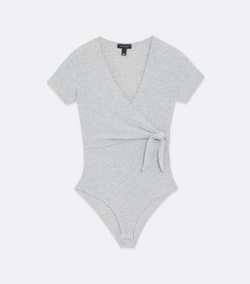 grey wrap bodysuit